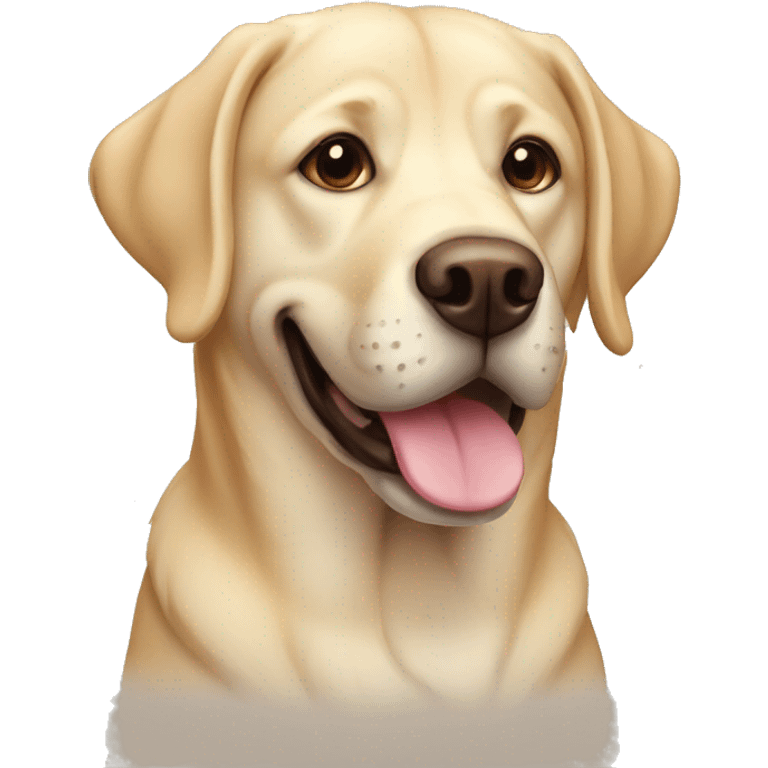 Stand dog , Labrador , happy ,  emoji