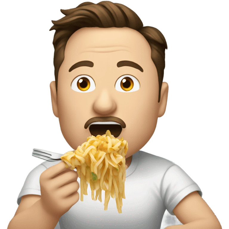 elon musk eating pasta emoji