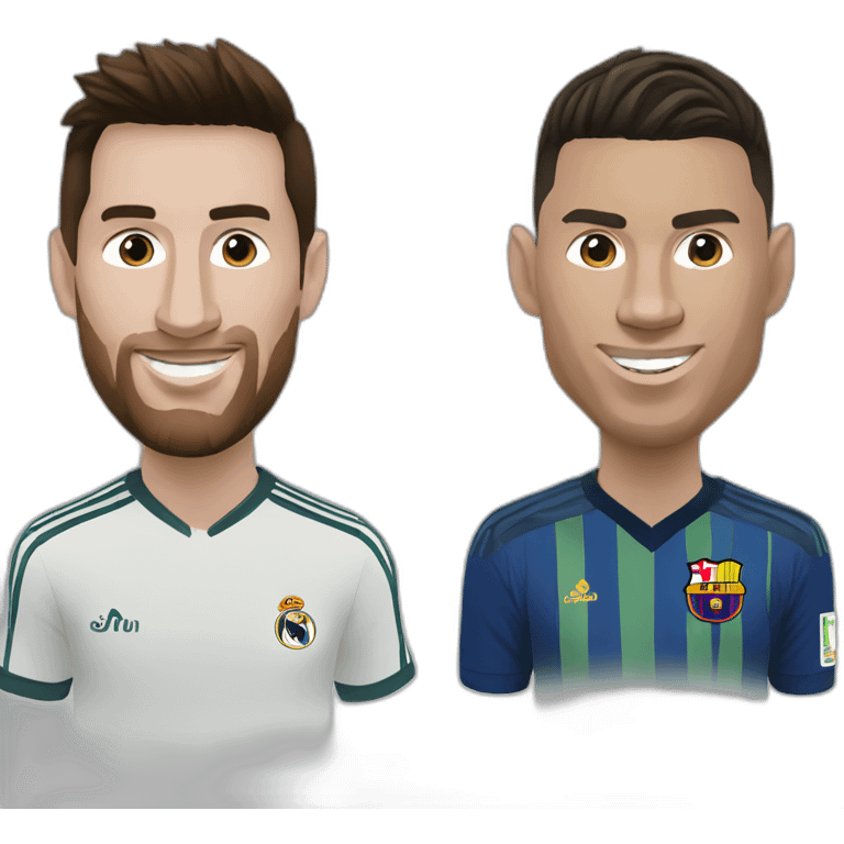 messi and ronaldo emoji