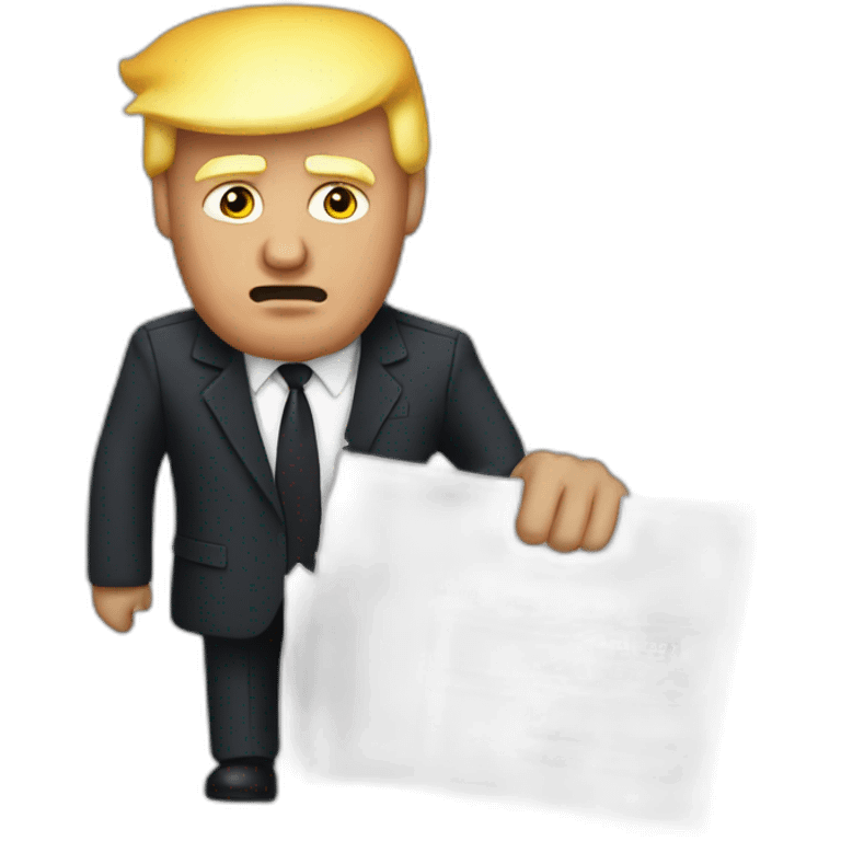 donald-trump-arrested emoji