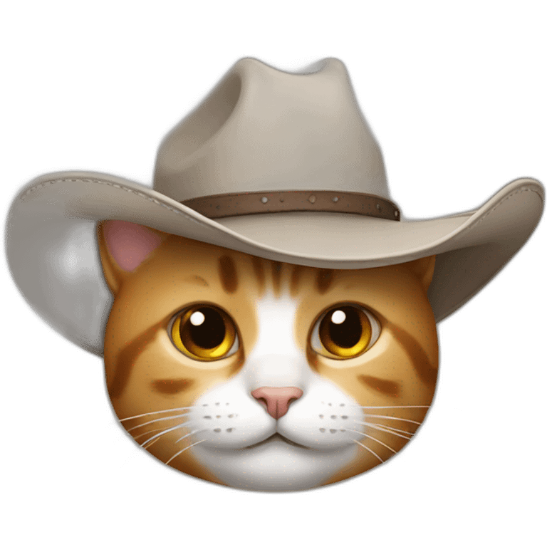 cat with a cowboy hat emoji