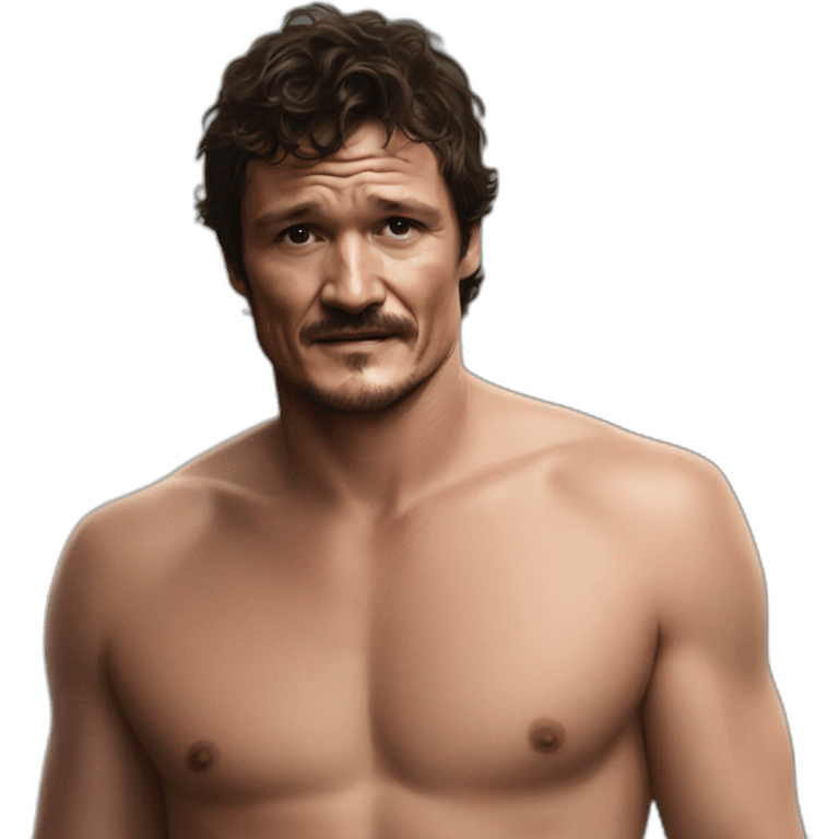 Pedro pascal Without a shirt emoji