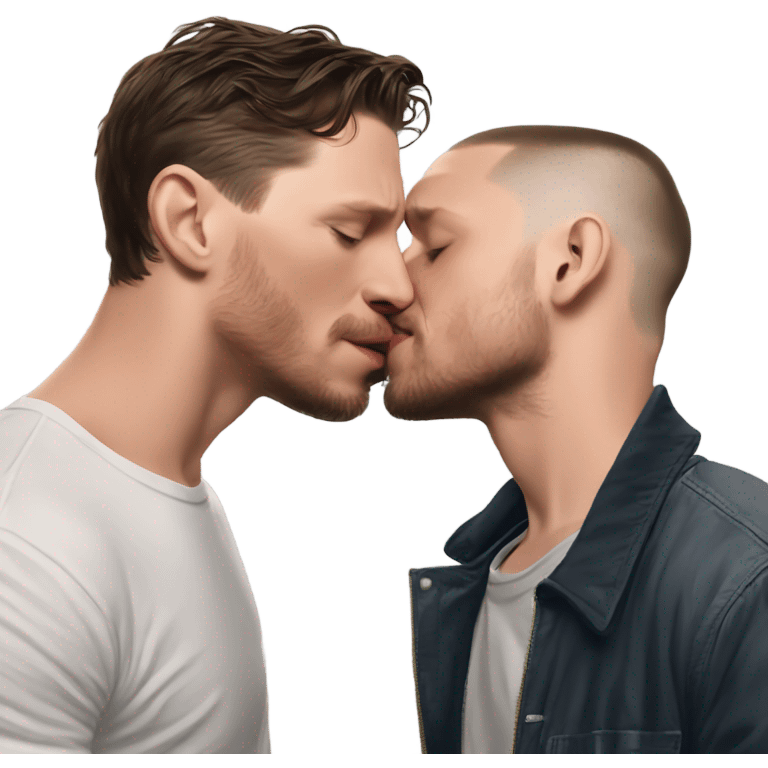 tom holland kissing tom hardy emoji