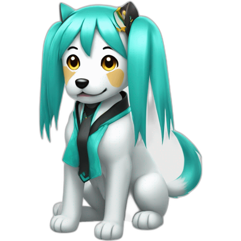 Hatsune Miku heat dogs emoji