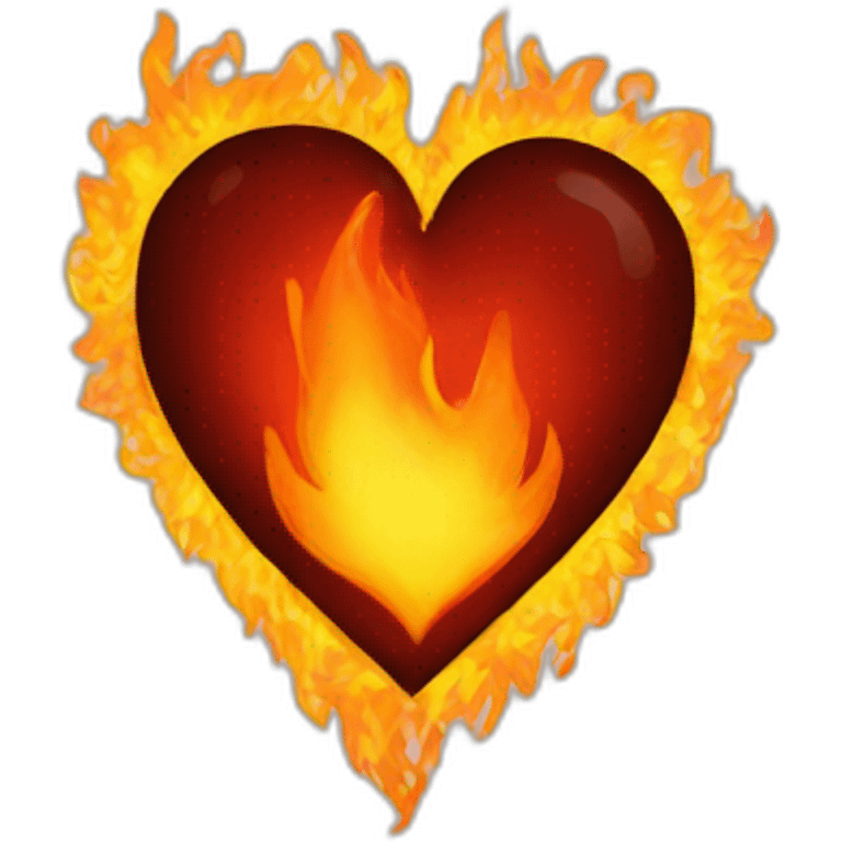 heart shaped fire emoji