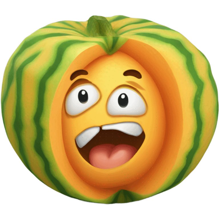 Twisted cantaloupe  emoji