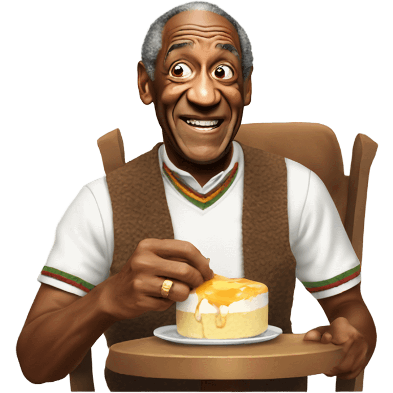 Bill Cosby eating pudding emoji