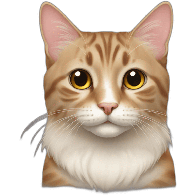 bobtail cat side angle portrait emoji