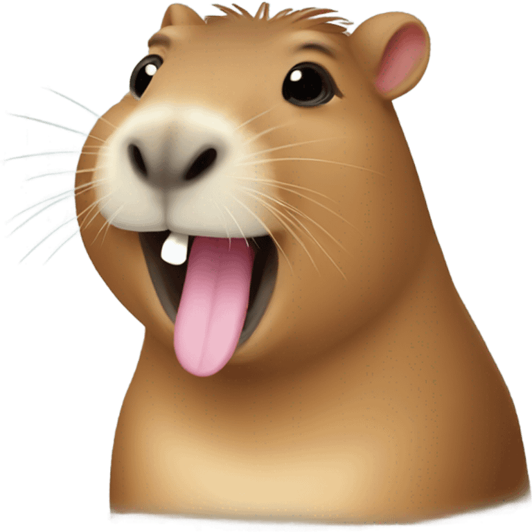 Laughing capybara  emoji