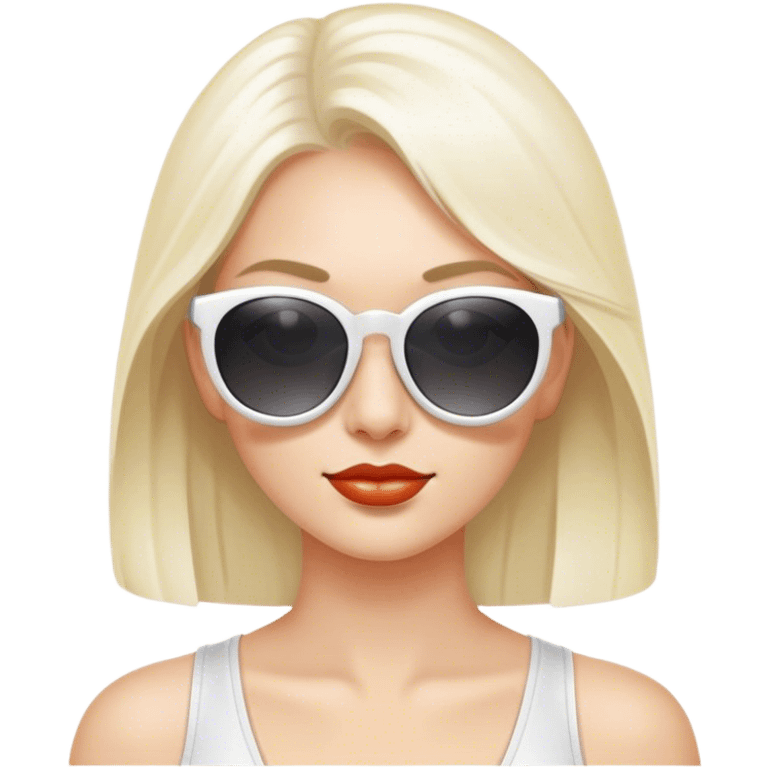 white women's sunglasses emoji