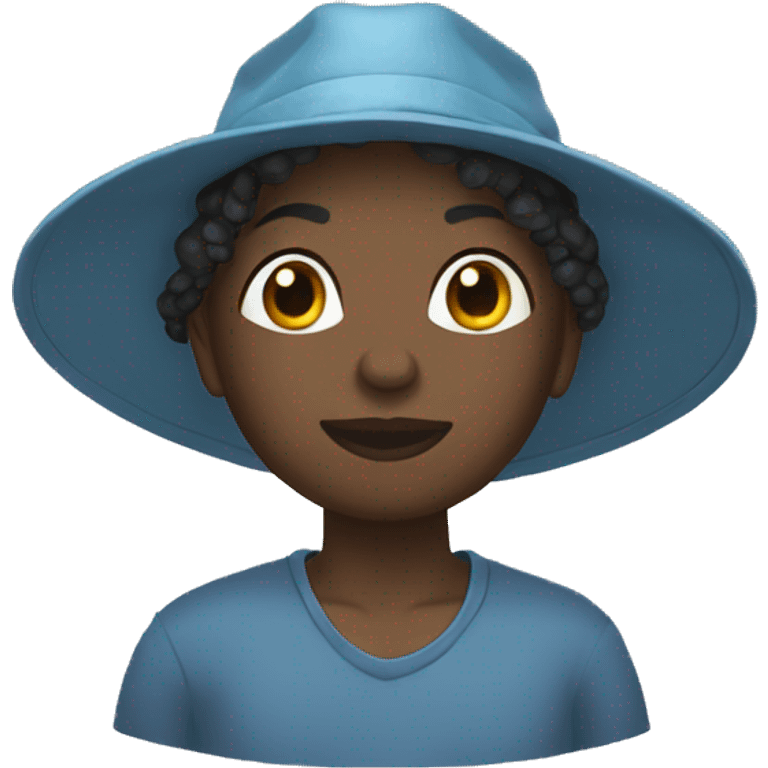 Un africain qui boit de l'eau  emoji