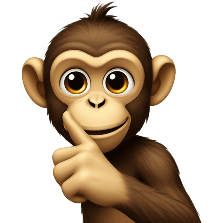 Monkey with bad finger emoji