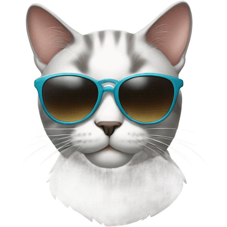 Cat with sunglasses emoji