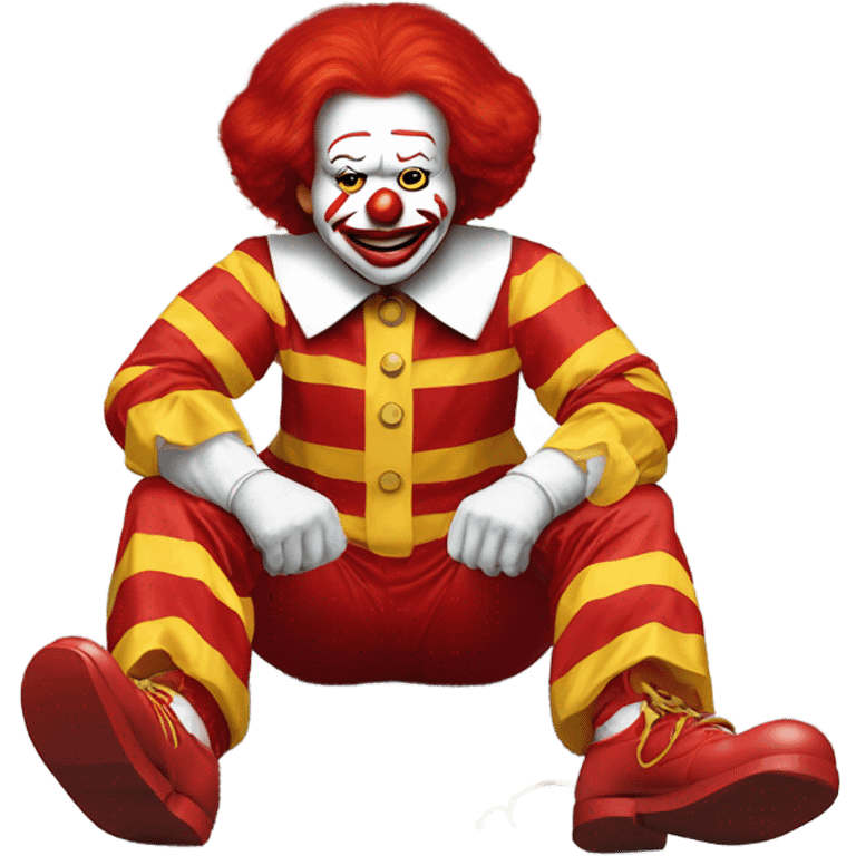 Ronald McDonald in handcuffs  emoji