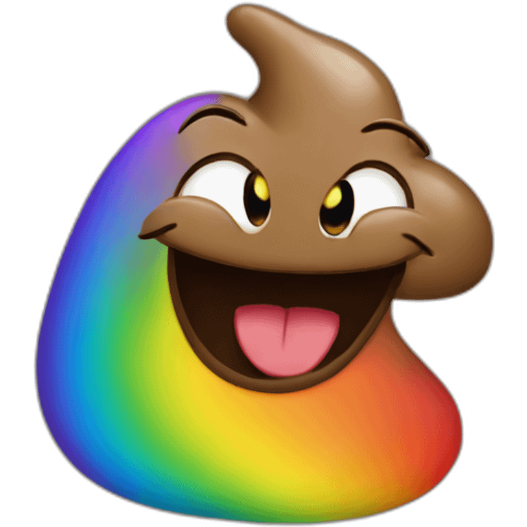 rainbow-poop emoji