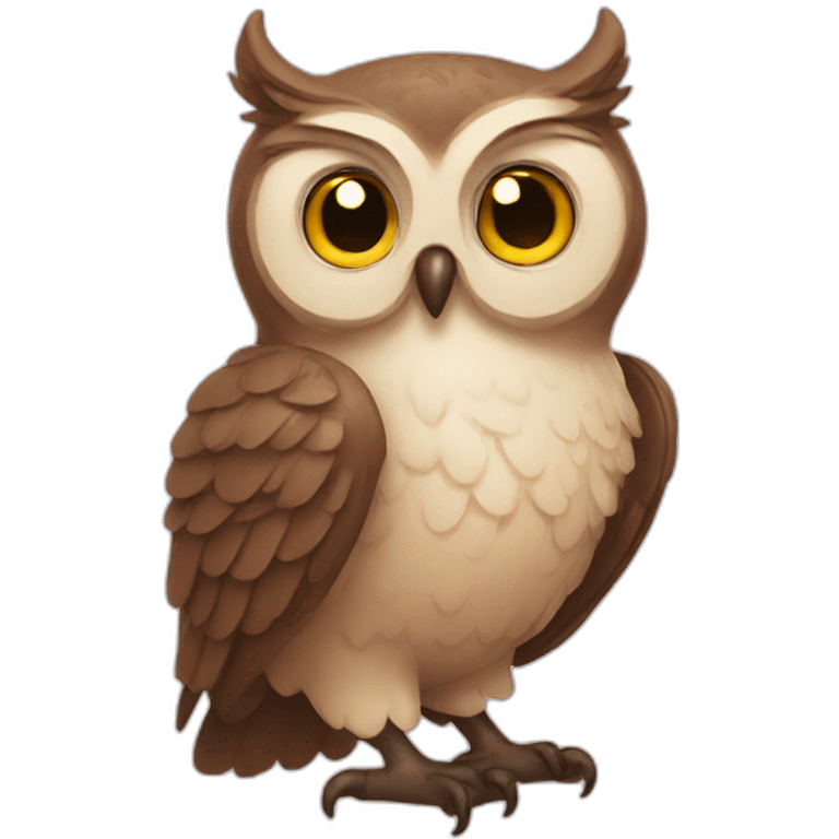 Lovely owl emoji