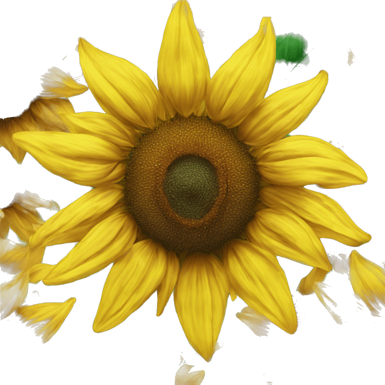 Trippy sunflower emoji