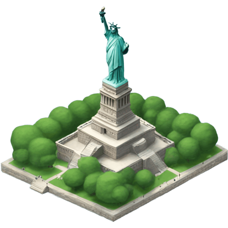 New York City with the Statue of Liberty emoji