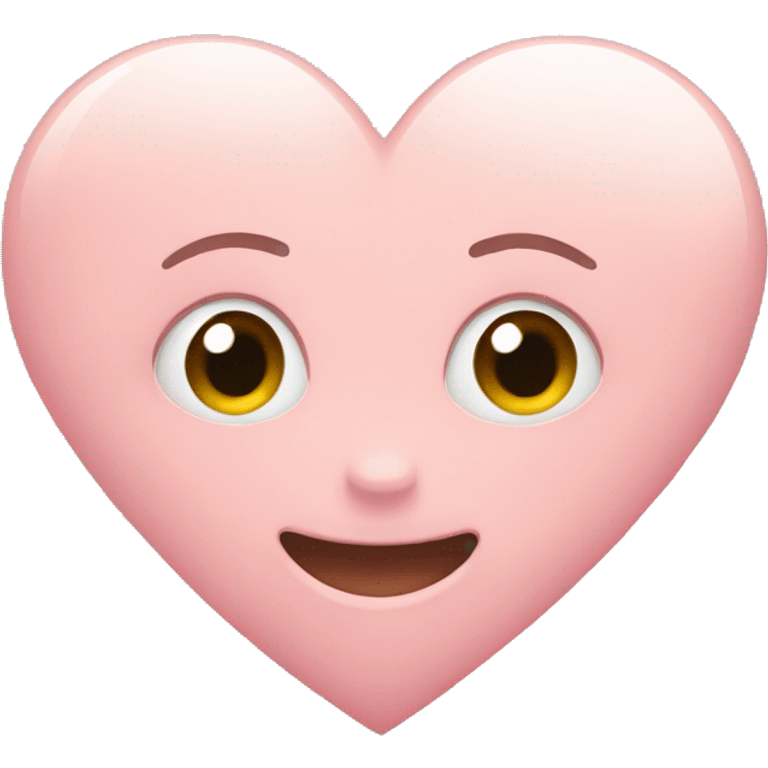 Blush pink heart emoji