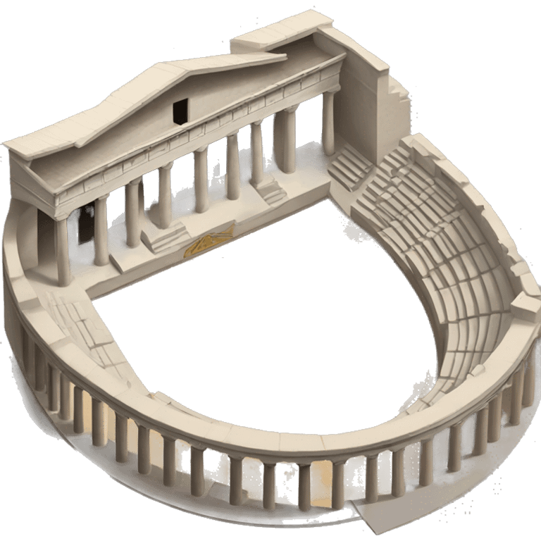 Greek Epidauros theatre emoji