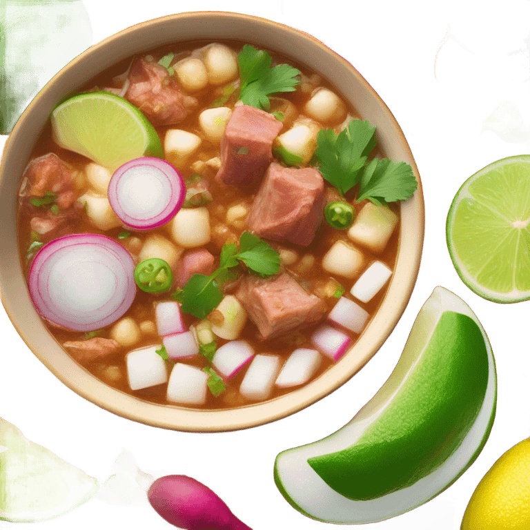 Pozole in a bowl png emoji