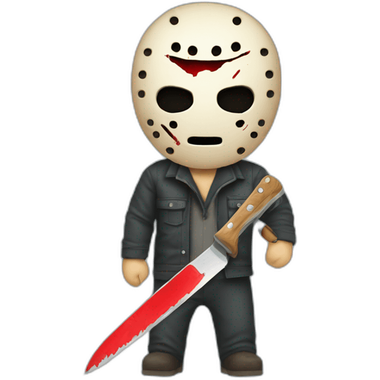 jason vorhees with knife emoji