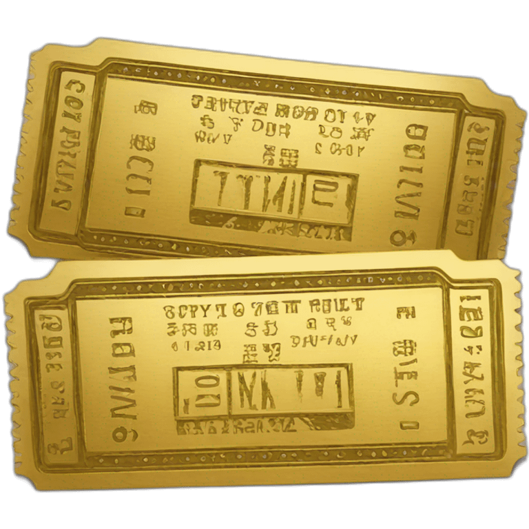 golden tickets emoji