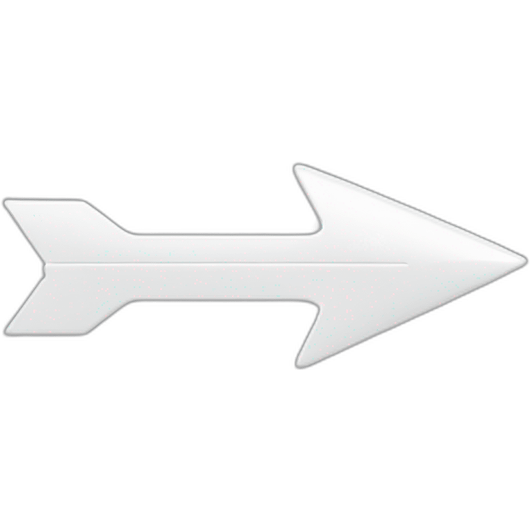 White arrow emoji