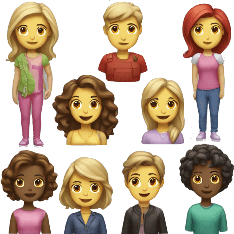 apple version of man-woman-girl-girl-girl-gir emoji