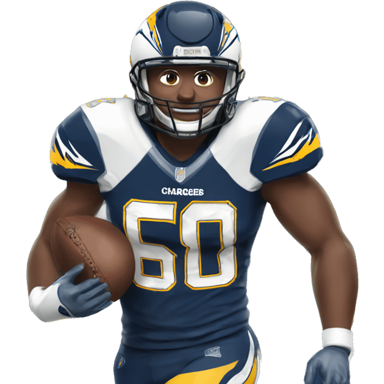 Chargers football player  emoji