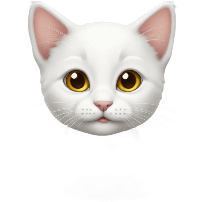 white kitten  emoji