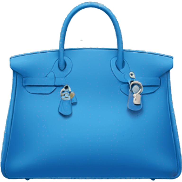 Blue Hermes bag  emoji