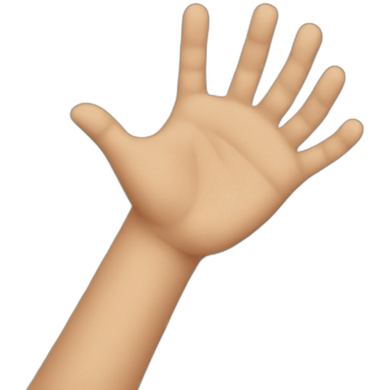 Recieving hand emoji