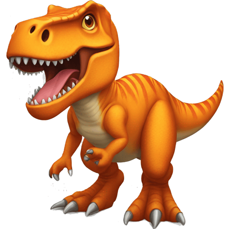 orange nasty t-rex emoji