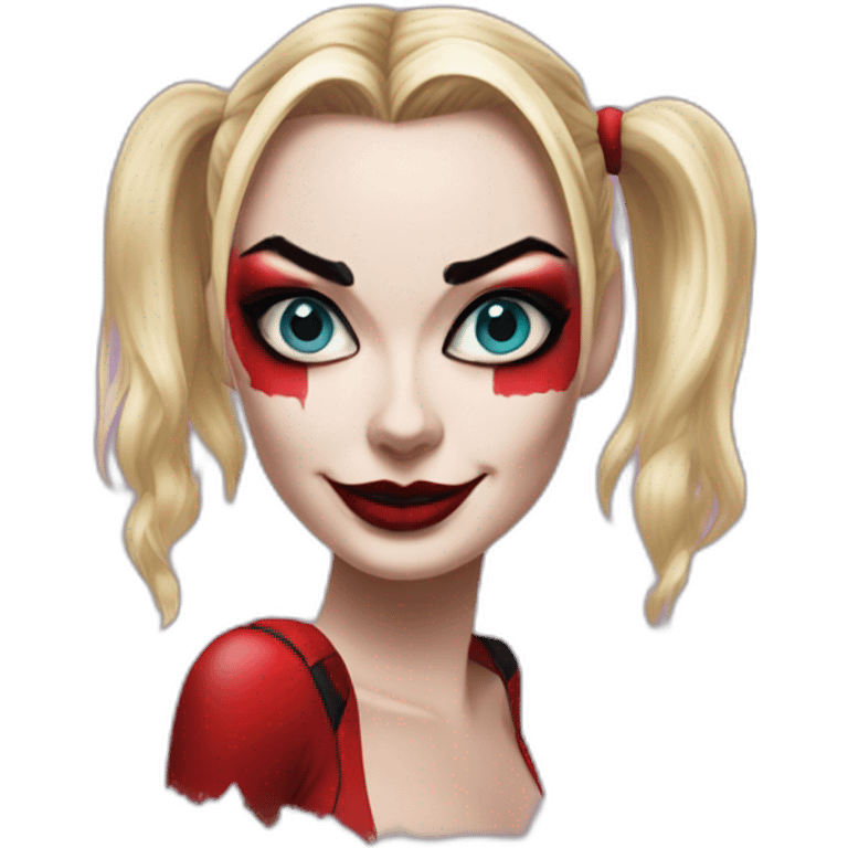 Margot Robbie as Harley Quinn emoji