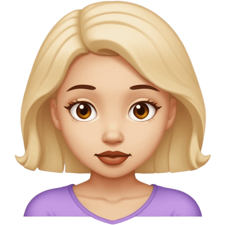 Gril coquet emoji