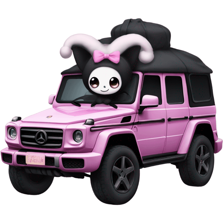 kuromi on a g wagon emoji