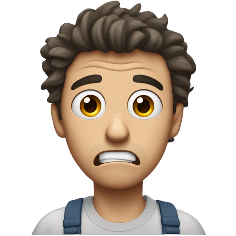 Scared guy emoji