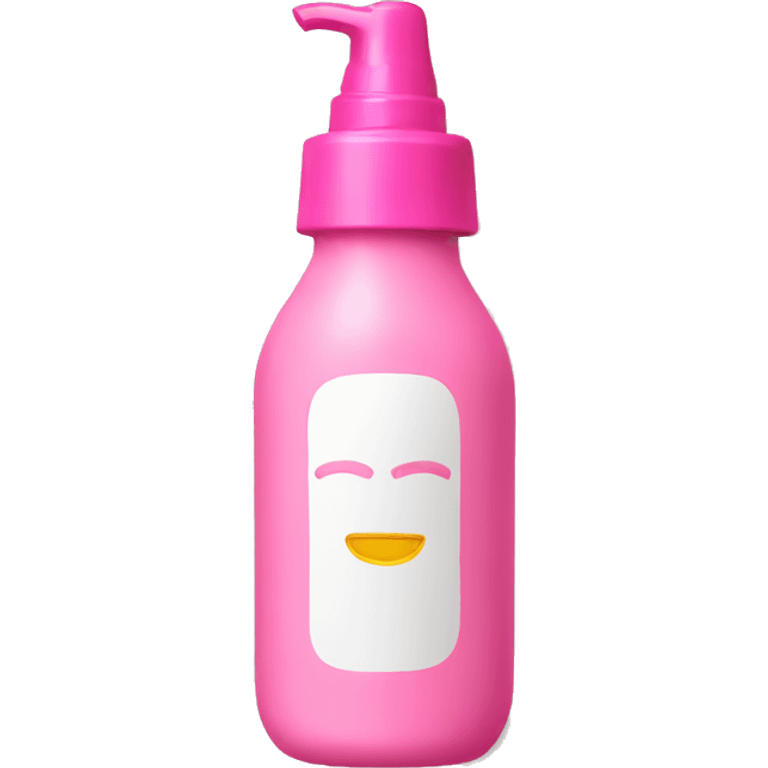 Pink sunscreen bottle emoji