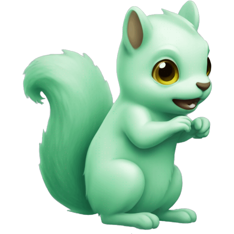 green ghost squirrel emoji