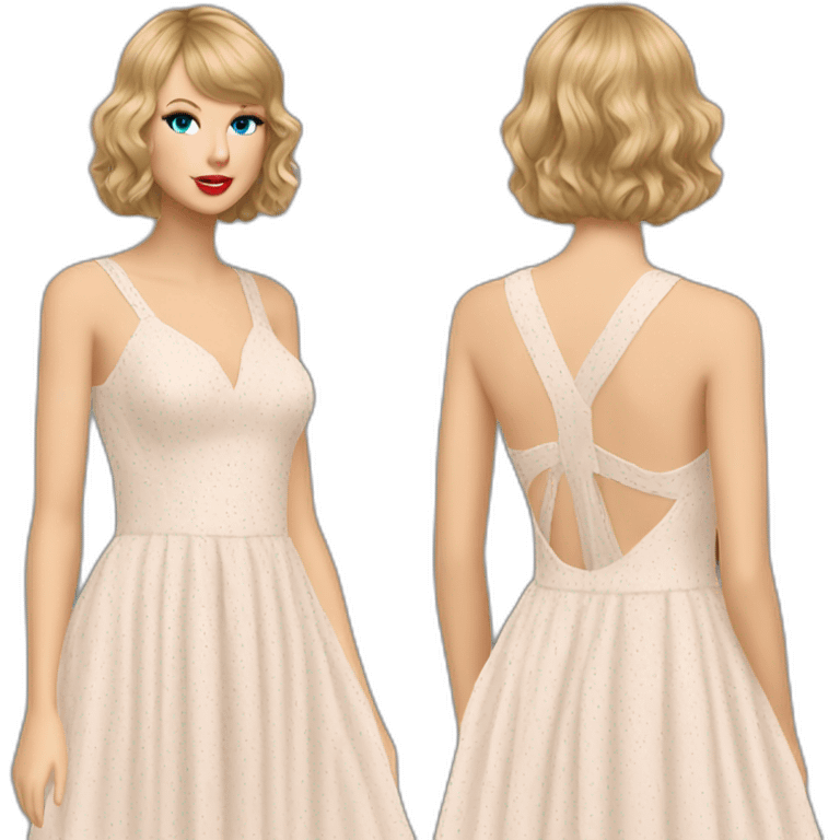 taylor swift endian dress emoji