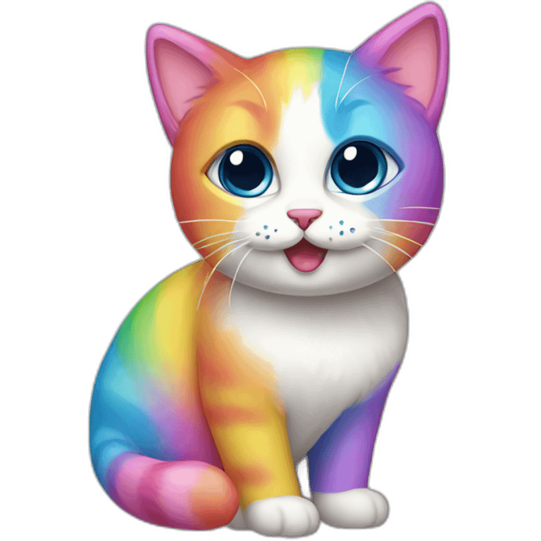 Candy rainbow cat emoji