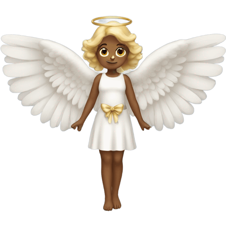 angel with wings and bow emoji