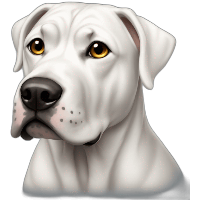 Dogo-argentino-con-manchas-negras-contento emoji