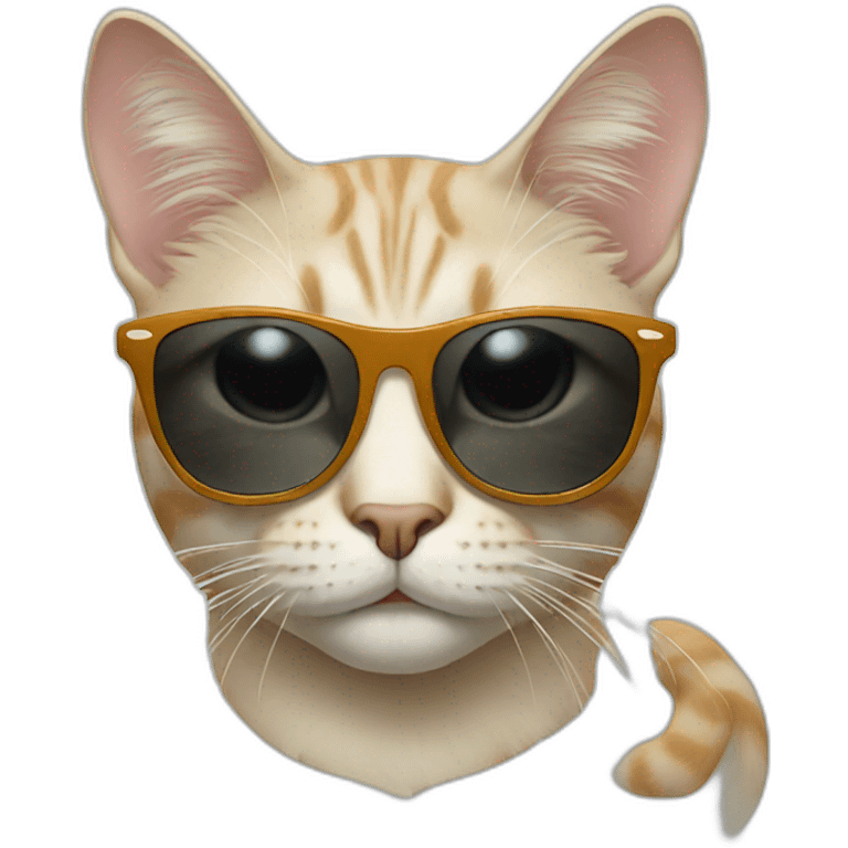 Cat with sunglasses emoji