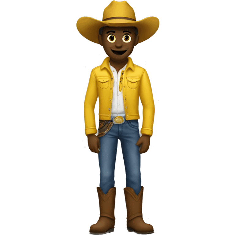 Danadian denim cowboy yellow emoji