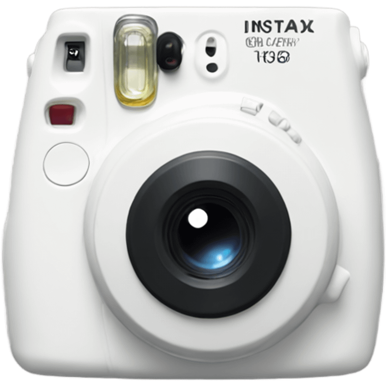 white instax camera emoji