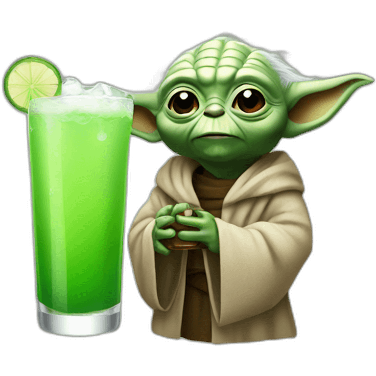 Yoda drink béer emoji