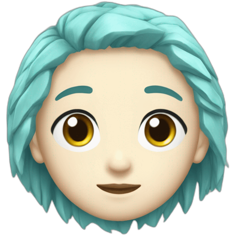 Aquamarine-oshinoko emoji