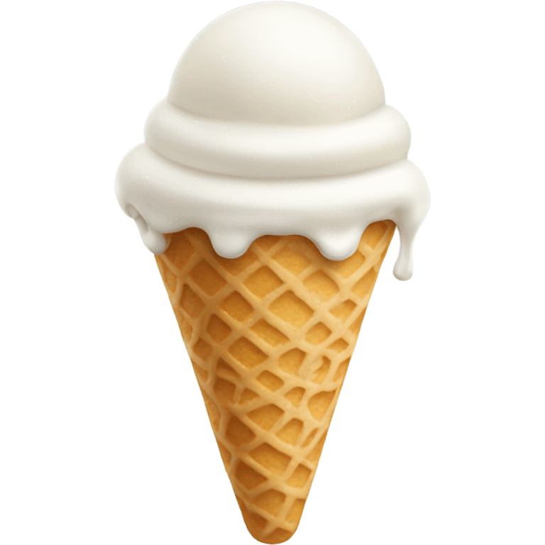 a white ice cream emoji